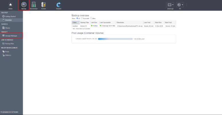 Storage manager