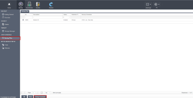 Setup assistant