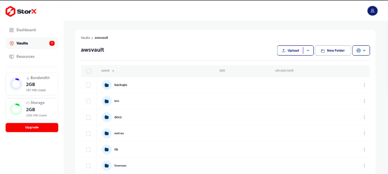 Files in StorX