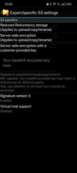 Enable Signature Version 4
