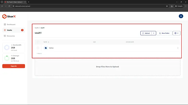 Files in StorX