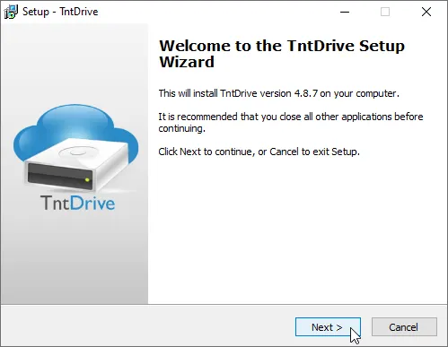 Installation wizard