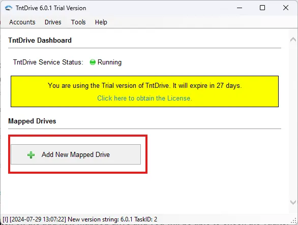 Add mapped drive