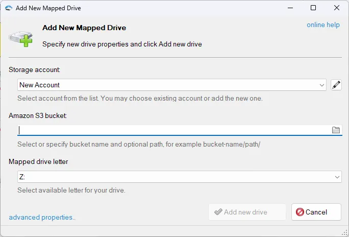 Select bucket