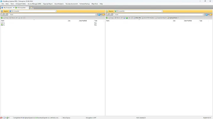 CloudBerry interface