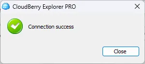 Connection success