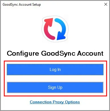 GoodSync login