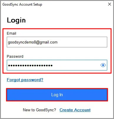 GoodSync signup