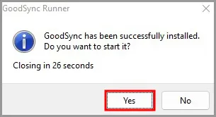 Launch GoodSync