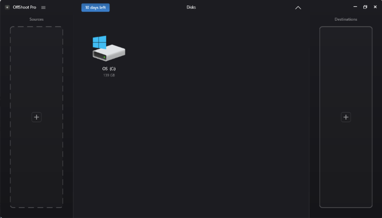 Hedge OffShoot interface