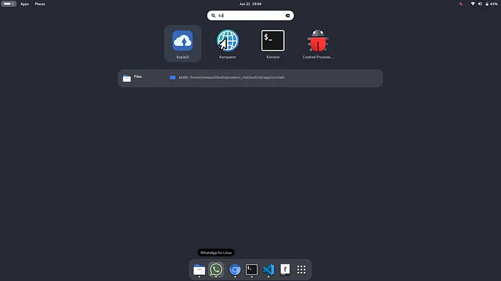 Kopia interface