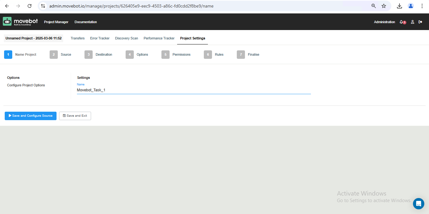 Create project