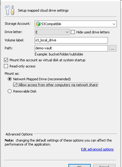 Drive mapping complete