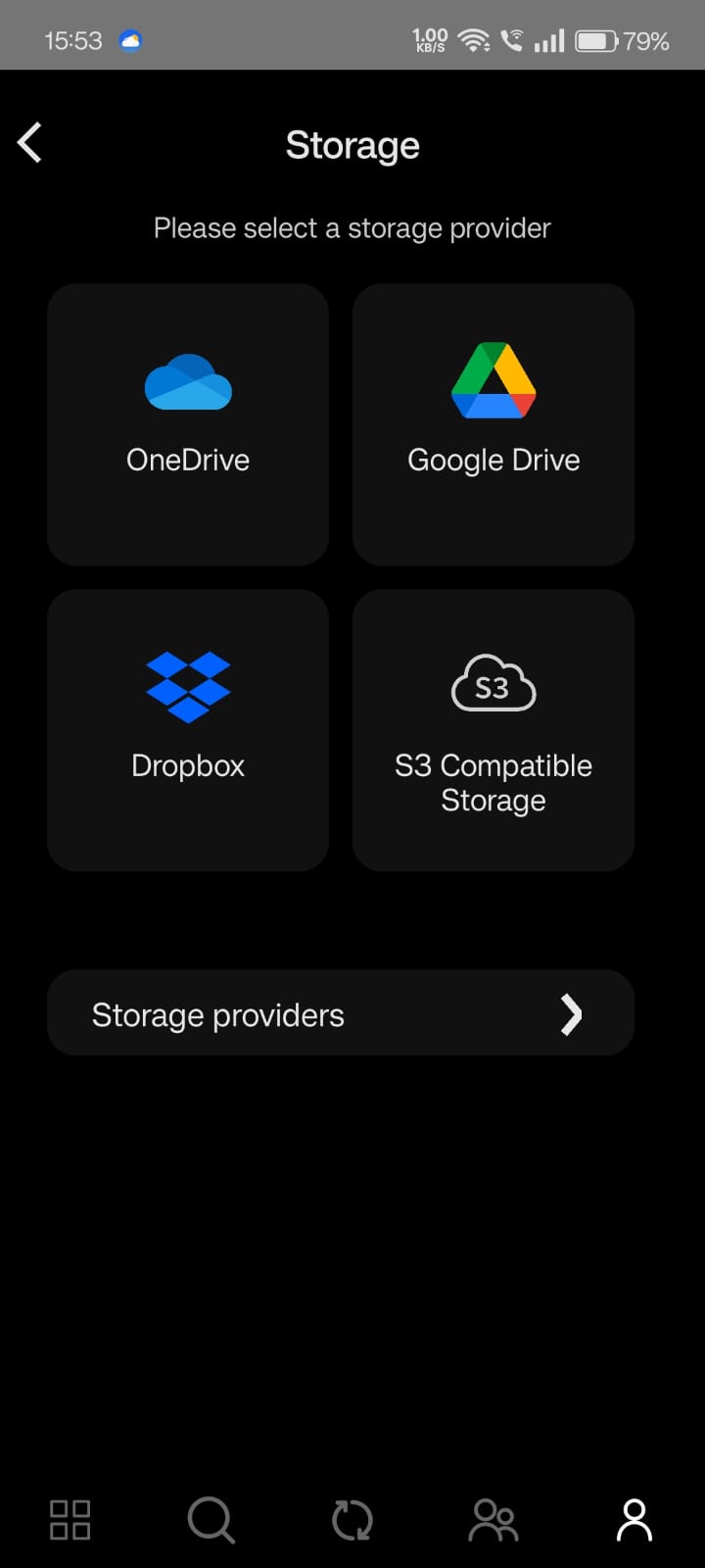 Configure storage
