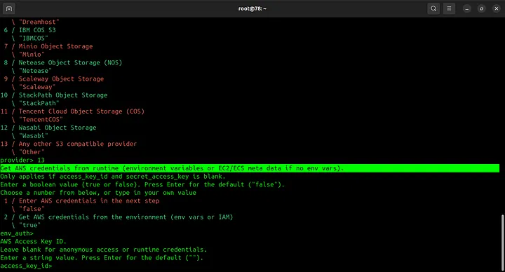 Skip AWS credentials