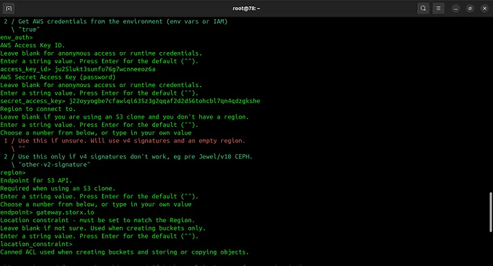 Enter StorX credentials