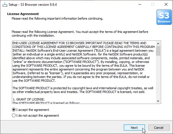 License agreement