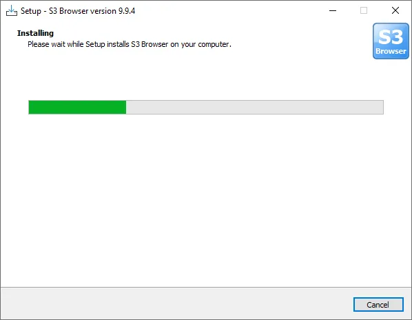 Installation progress