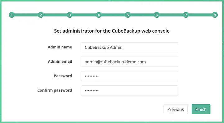 Set admin password