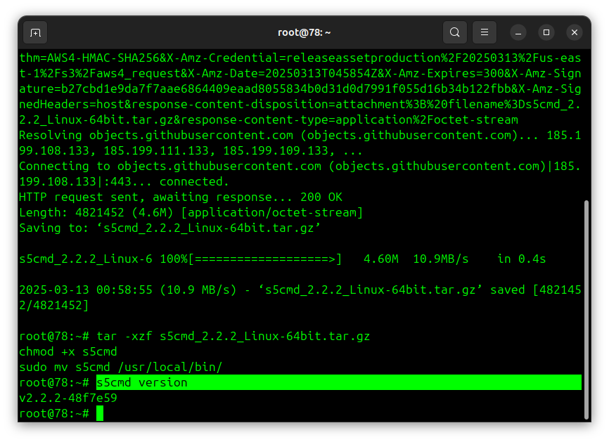Verify installation